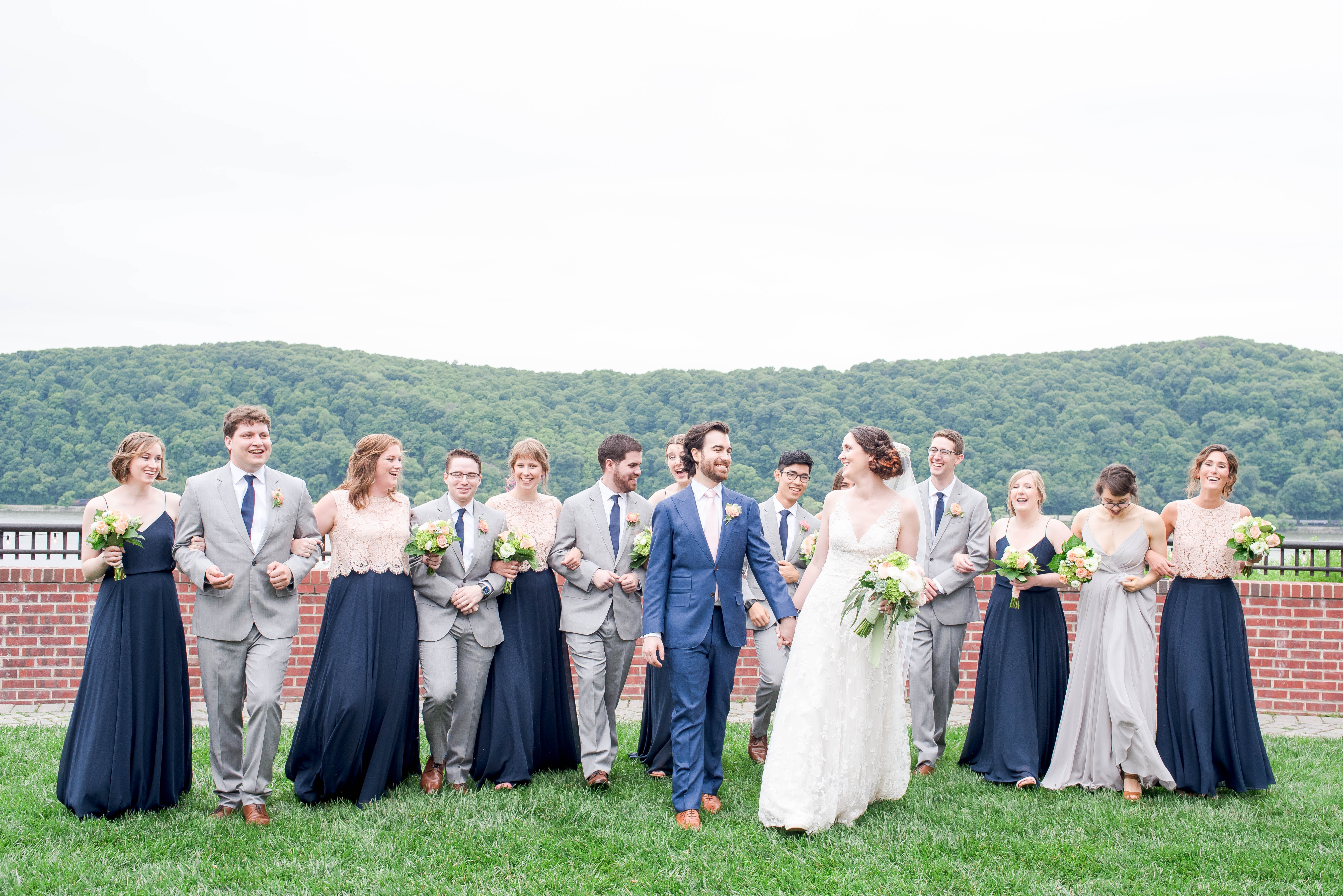 mismatched bridal party