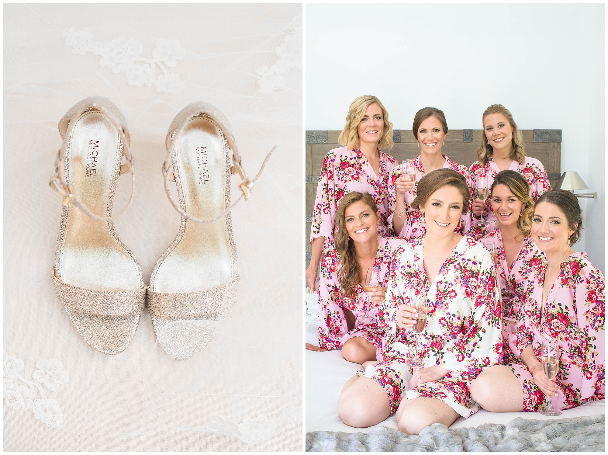 bridesmaids in pjs