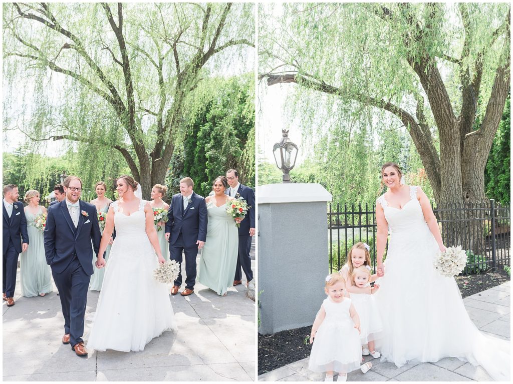 June wedding bridal party