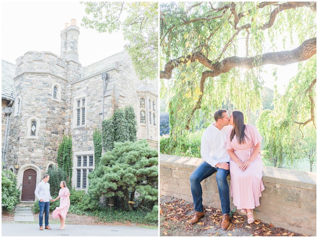 nj botanical garden engagement photos