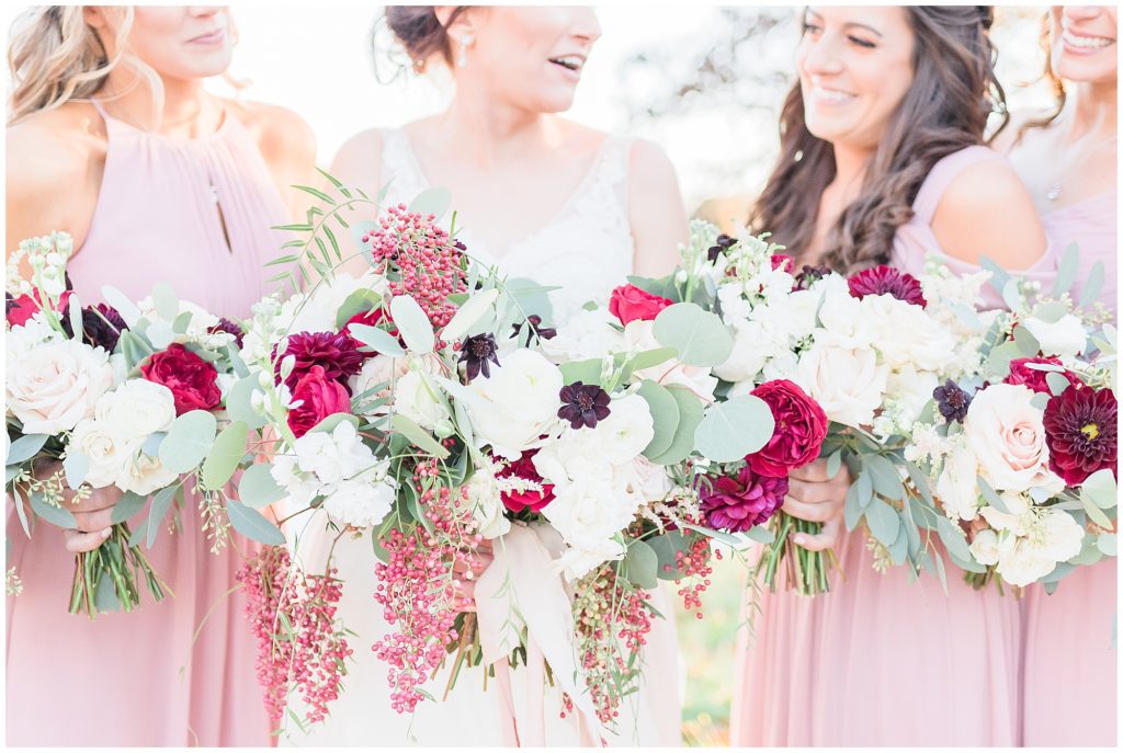 mauve bridal party