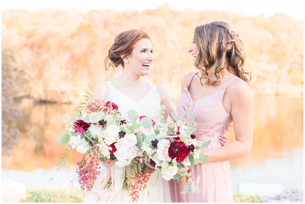 november wedding bridesmaids