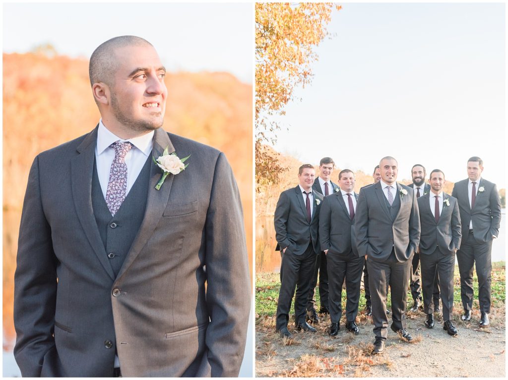 November wedding groomsmen