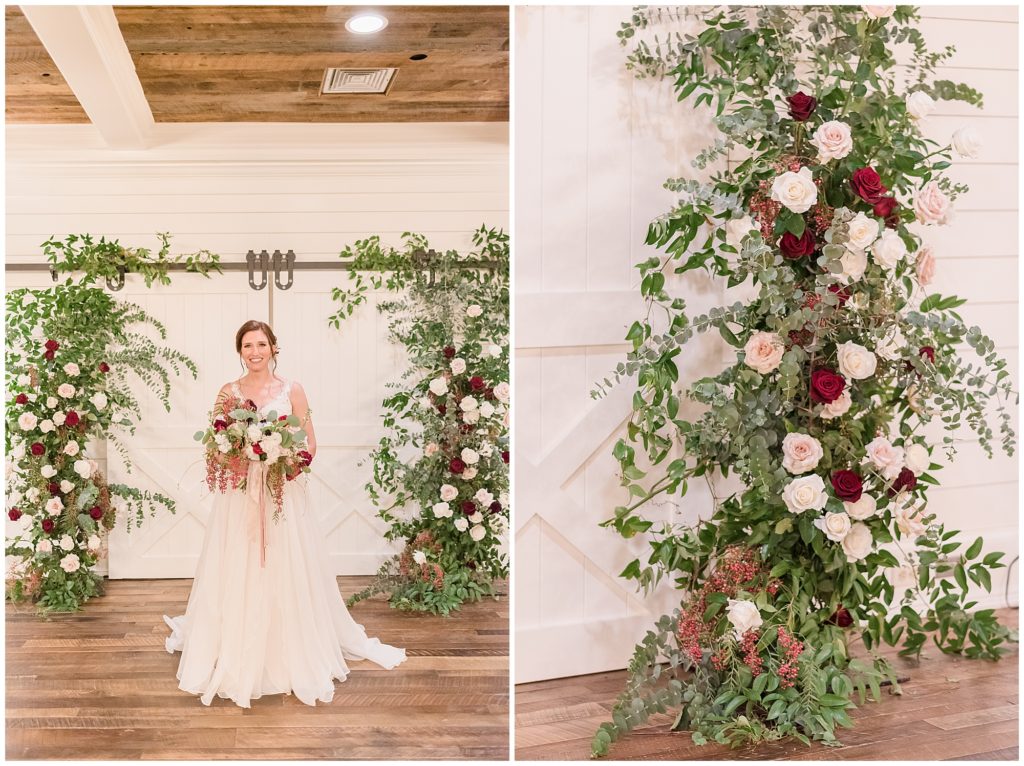 white barn doors wedding