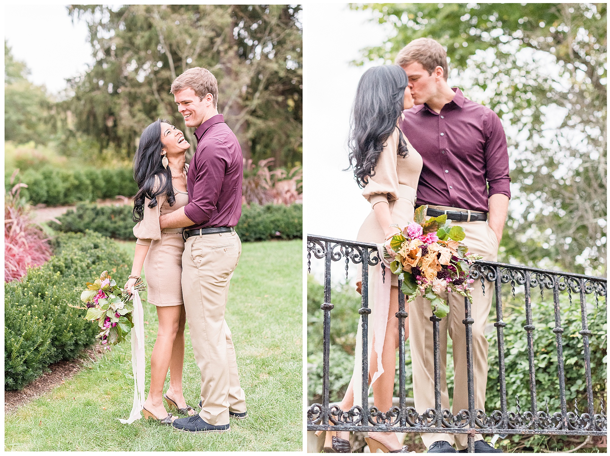 fall engagement photos