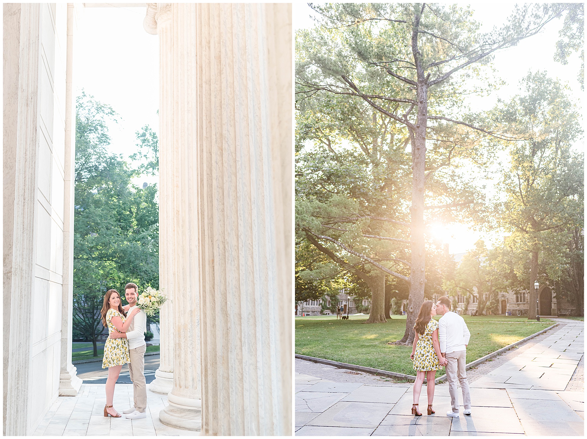 Princeton university engagement photos