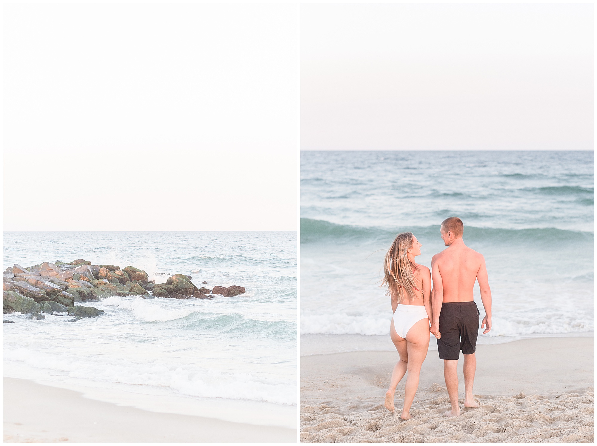 beach engagement photos