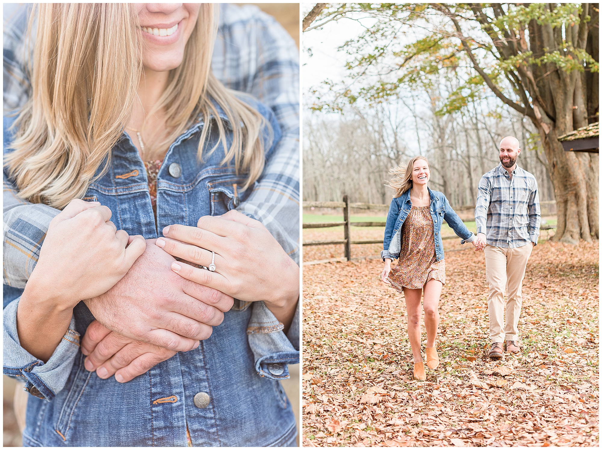 fall engagement pictures