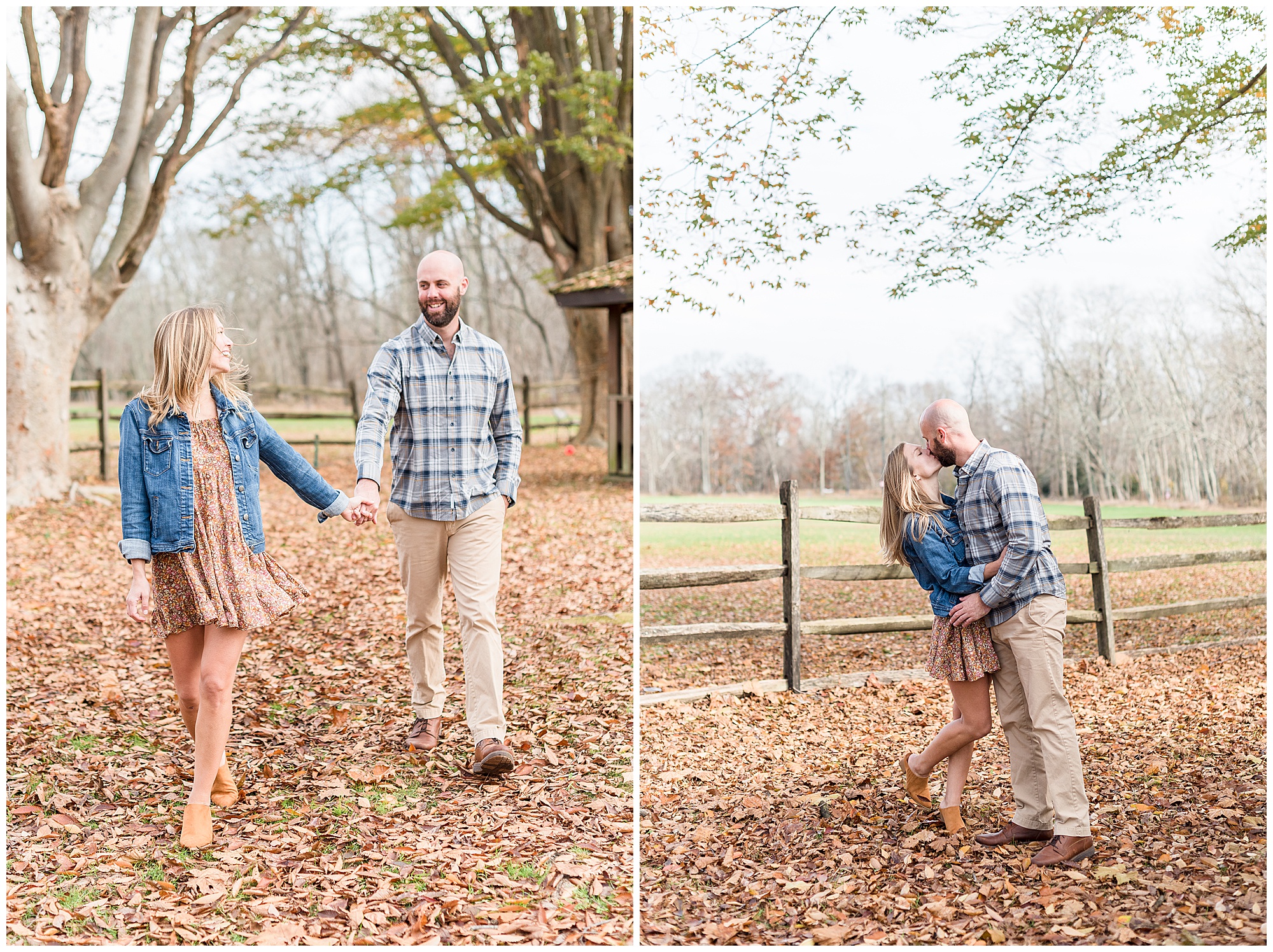 autumn engagement session