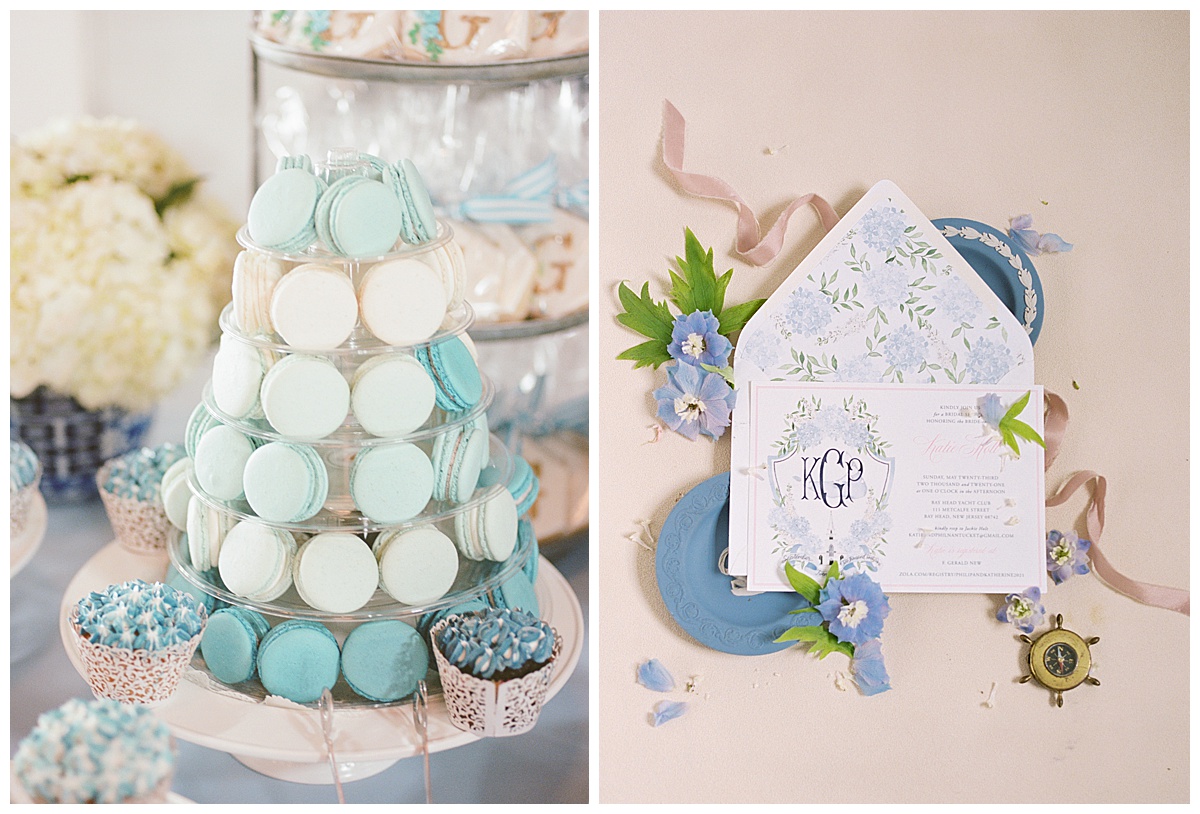 blue bridal shower