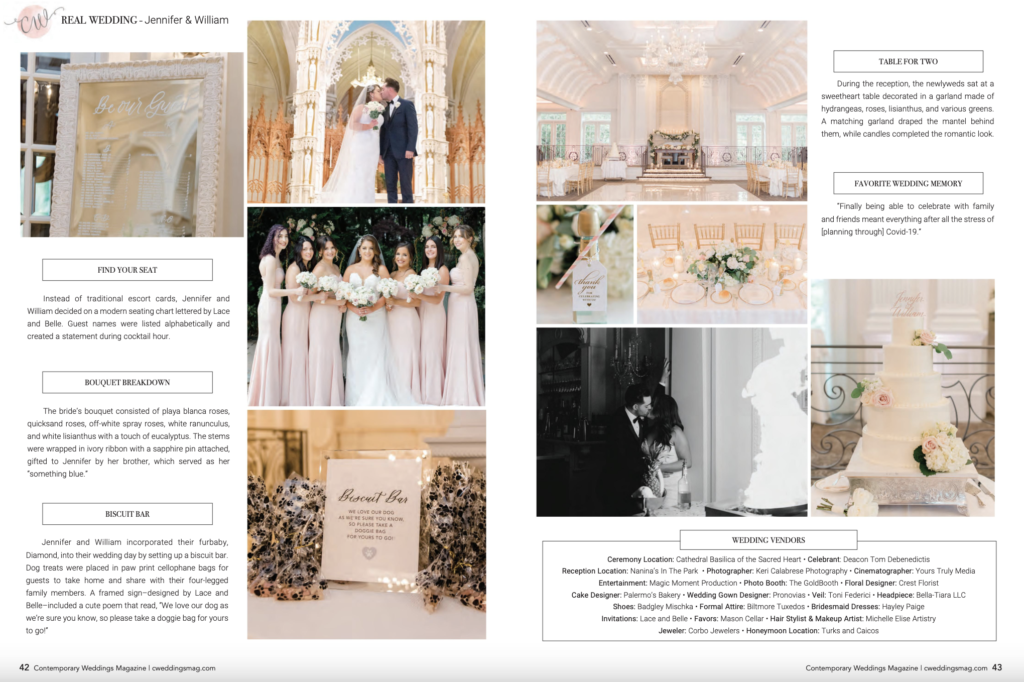 Keri Calabrese contemporary weddings magazine