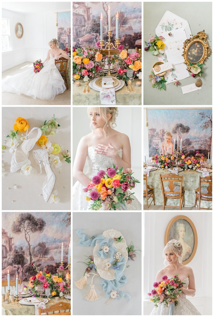 colorful spring wedding inspiration