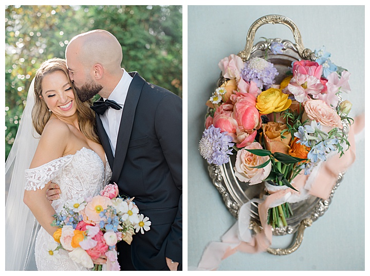 colorful summer wedding