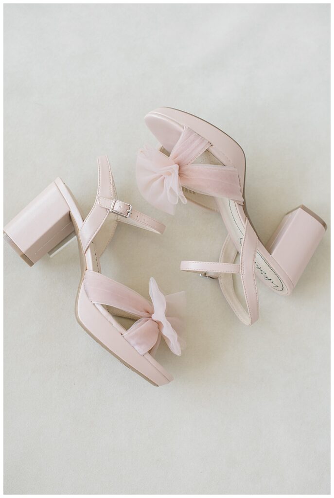 pink wedding shoes