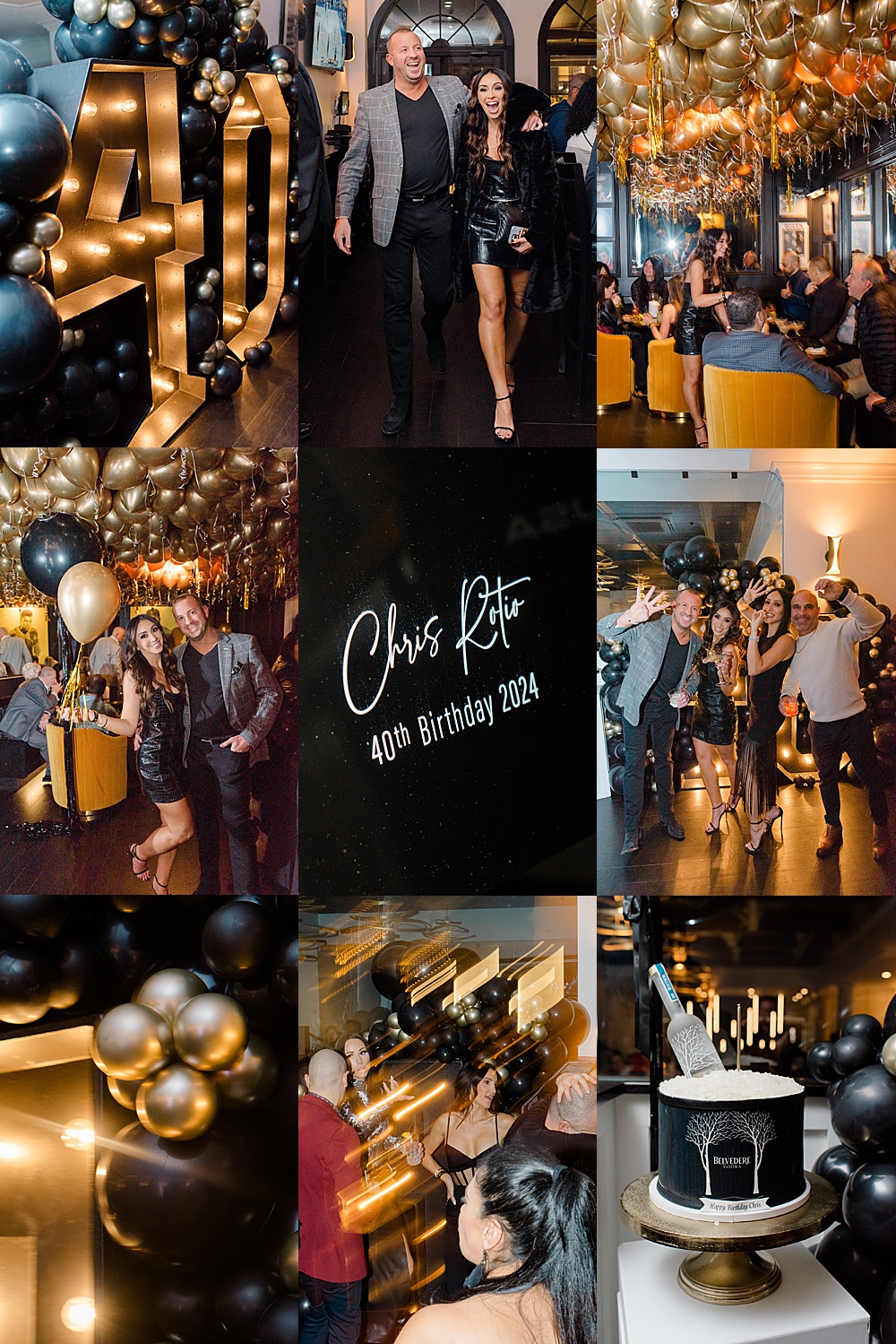 black and gold birthday party ideas