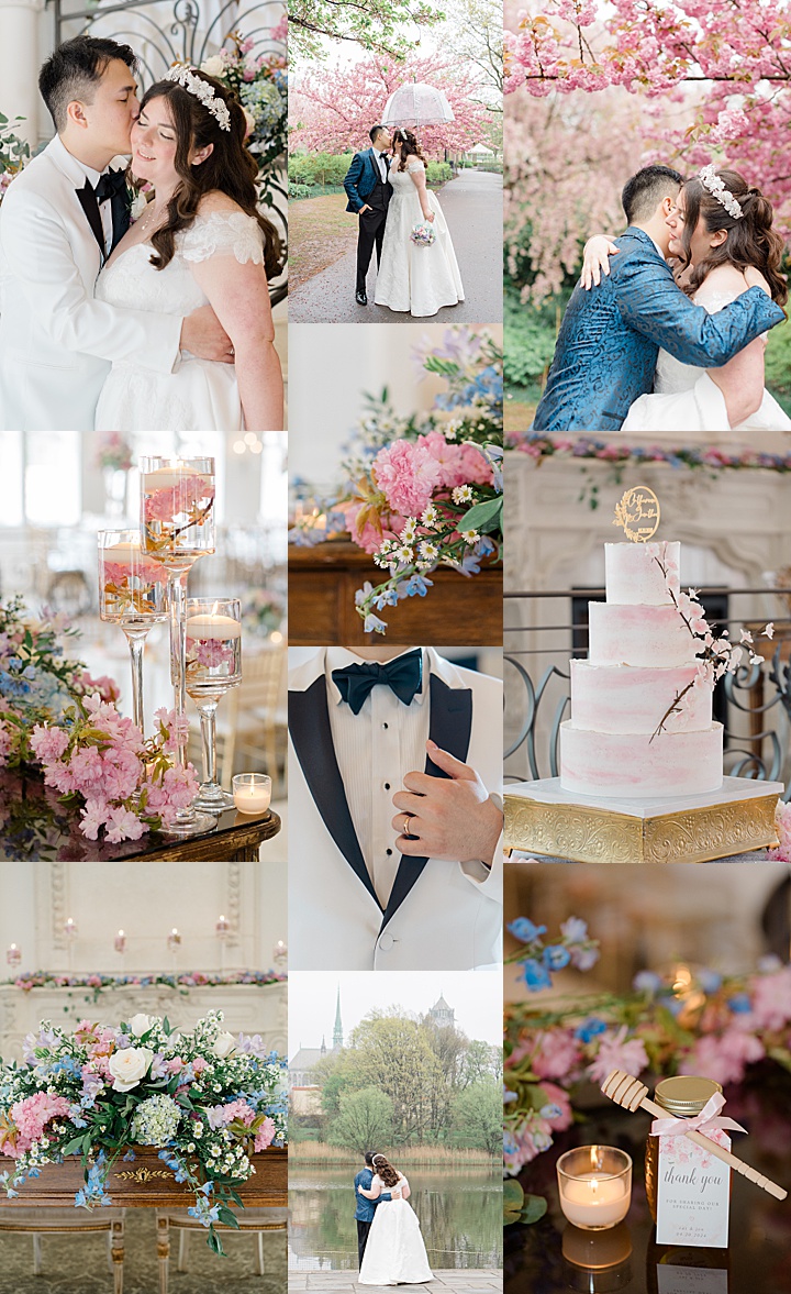 cherry blossom spring wedding