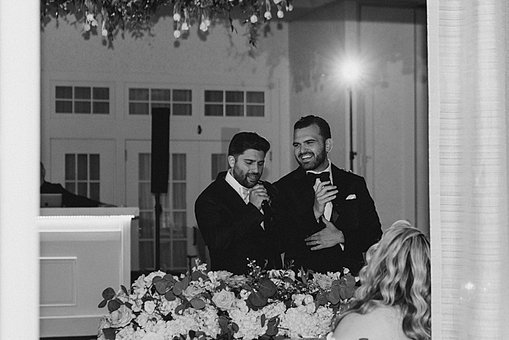 groom sings on wedding day