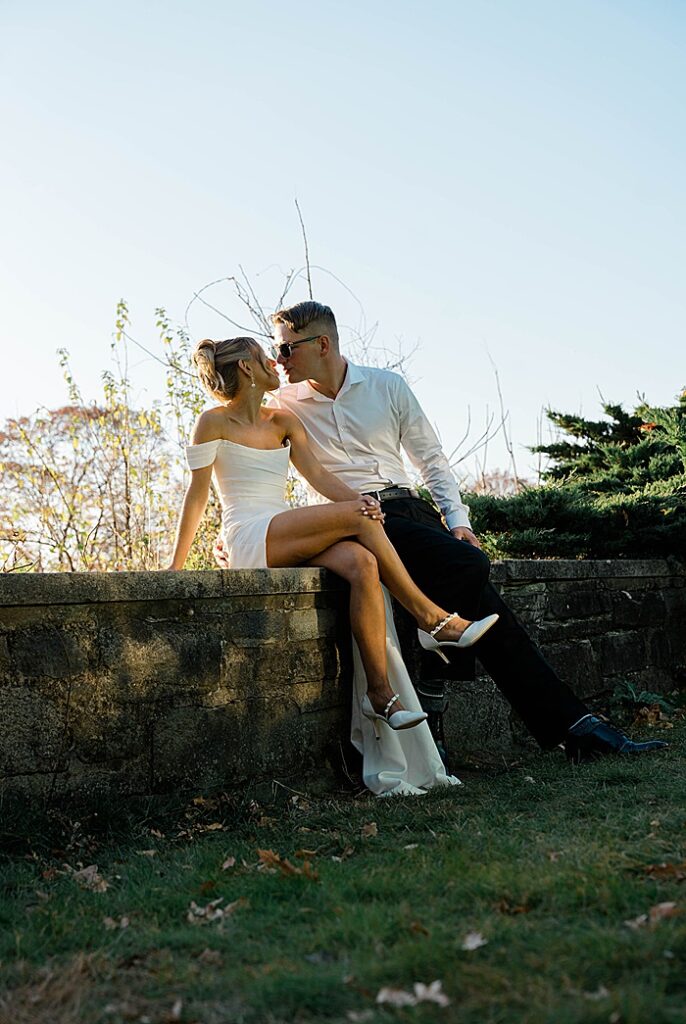 nj botanical gardens engagement photos