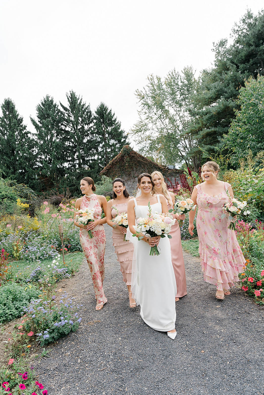 mismatched bridesmaids