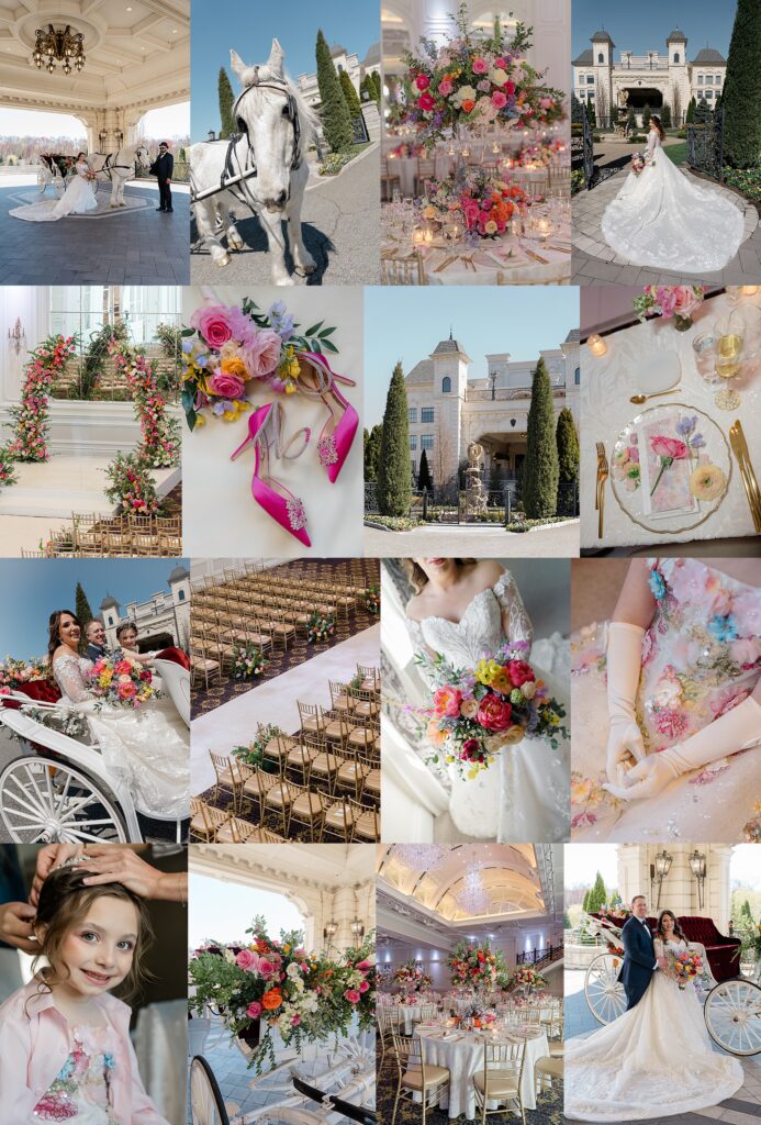 colorful legacy castle wedding